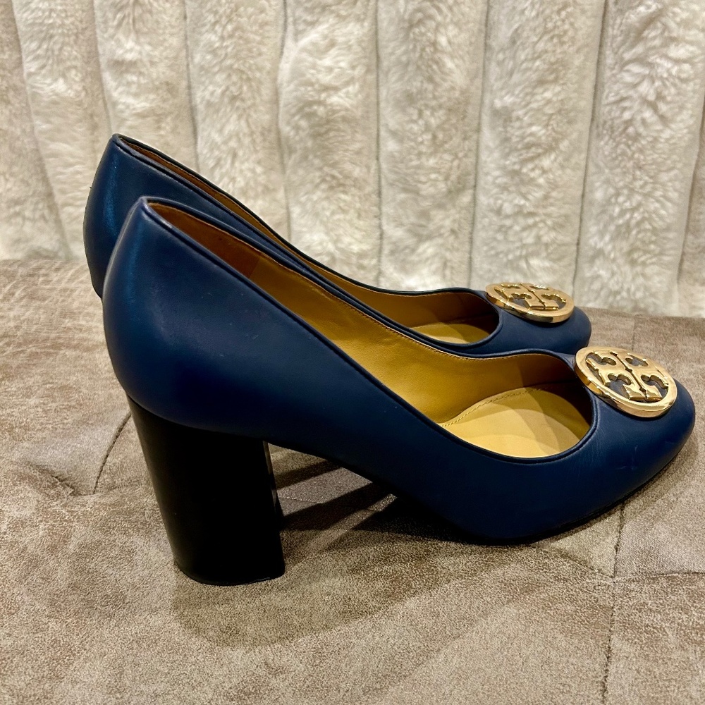 Tory Burch Block Heels-Navy